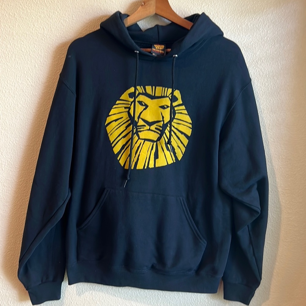 Size M Lion King Sweatshirt Hoodie Black Like New Broadway